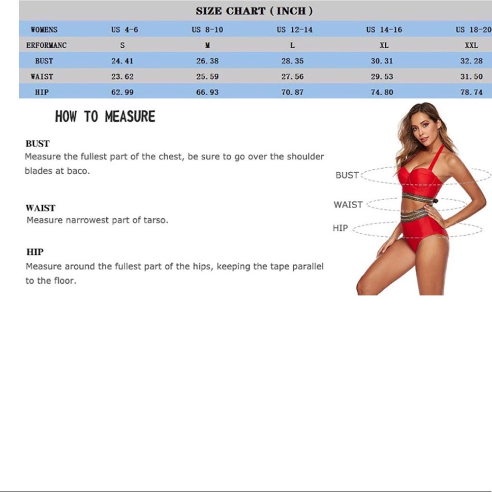 Halter Two Piece Bikini Set High Waist Swimsuit - Picture 4 of 8